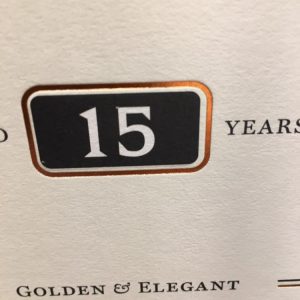 Bowmore 15 years travel retail 43% 1 Liter