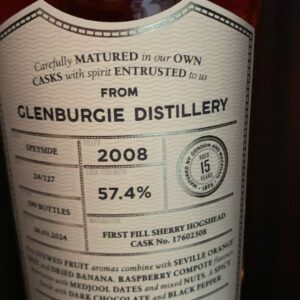 Glenburgie 2008 2024 GM 15 years 57,4% only 299 bottles