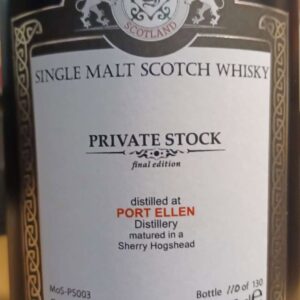 Port ellen MoS private stock range 59,9% only 130 bottles contact me before ordering