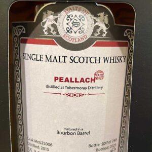Peallach 2015 2025 MoS 55,3% only 248 bottles