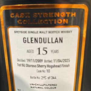 Glendullan 2009 2025 SV 15 years 55,5% only 344 bottles