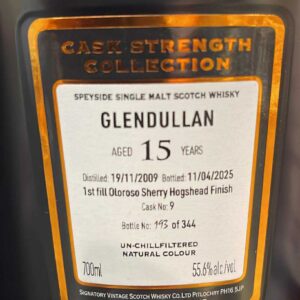 Glendullan 2009 2025 SV 15 years 55,6% only 344 bottles
