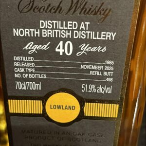 North british 1985 2025 CA 40 years 51,9% only 498 bottles
